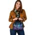 The purple butterflies dance gracefully in the sky shoulder handbag