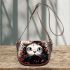 Tranquil cat amidst floral harmony Saddle Bags for Women: Perfect Gift for Girlfriend, Wife, Daughter