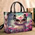 Tranquil Owl Amidst Cherry Blossoms Small Handbag