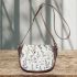 Tranquil Whispers Delicate Floral Patterns Saddle Bag