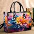 Vibrant Abstract Floral Artwork Small Handbag