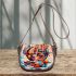 Vibrant abstract geometric art Saddle Bags for Women: Perfect Gift for Girlfriend, Wife, Daughter