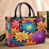 Vibrant Colorful Floral Pattern Small Handbag