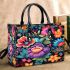 Vibrant Cultural Floral Pattern Small Handbag