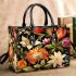 Vibrant Floral Arrangement on Table Small Handbag