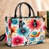 Vibrant Floral Circle Small Handbag