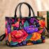 Vibrant Floral Pattern with Colorful Blooms Small Handbag