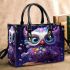 Vibrant Owl on Colorful Pedestal Small Handbag