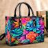 Vibrant Spiral Floral Bouquet Small Handbag