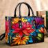 Vibrant Stained Glass Bouquet Small Handbag