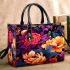 Vibrant Symmetrical Floral Art Small Handbag