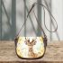 Watercolor deer with yellow roses saddle bag