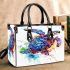 Watercolor sea turtle small handbag