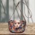 Whimsical cat in colorful dreamscape Saddle Bags for Women: Perfect Gift for Girlfriend, Wife, Daughter