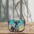 Whimsical cat on cloud nine Saddle Bags for Women: Perfect Gift for Girlfriend, Wife, Daughter