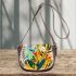 Whispers of Beauty Serene Floral Details Saddle Bag