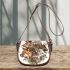 wilds animals with dream catcher Saddle Bag