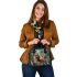 Wilds animals with dream catcher shoulder handbag