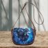 wolves moon and dream catcher Saddle Bag