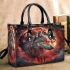 Wolves red moon and dream catcher small handbag