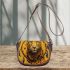 yellow panther and dream catcher Saddle Bag