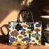 Pattern of flowers and mushroom maru aronson Small Handbag, Totes, Crossbody, Purse: Bag Gift Idea for Girlfriend, Sitter, Birthday, Women ,Daughter, Mama, Ladies