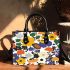 Pattern of flowers and mushroom maru aronson Small Handbag, Totes, Crossbody, Purse: Bag Gift Idea for Girlfriend, Sitter, Birthday, Women ,Daughter, Mama, Ladies