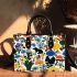 Pattern of flowers dogs cats mushrooms Small Handbag, Totes, Crossbody, Purse: Bag Gift Idea for Girlfriend, Sitter, Birthday, Women ,Daughter, Mama, Ladies