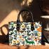 Pattern of flowers wild animals in the style maru aronson Small Handbag, Totes, Crossbody, Purse: Bag Gift Idea for Girlfriend, Sitter, Birthday, Women ,Daughter, Mama, Ladies