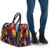 Abstract art in the style of cubism 3d travel bag