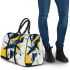 Abstract art vector design featuring a sliding bird 3d travel bag