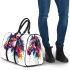 Abstract colorful horse head 3d travel bag