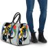 Abstract composition featuring bold shapes 3d travel bag