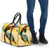 Abstract modern painting of an exotic bird 3d travel bag