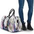 Abstract painting of a white horse 3d travel bag