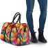 Abstract painting of vibrant colors and shapes 3d travel bag