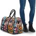 An intricate colorful painting 3d travel bag