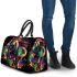 Animated horse with vibrant colors and dynamic strokes 3d travel bag