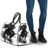 Beautiful black horse watercolor splashes 3d travel bag