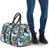 Beautiful butterflies and flowers pattern 3d travel bag