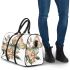 Beautiful butterfly with flowers on its wings 3d travel bag