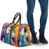 Beautiful colorful unicorn painting 3d travel bag