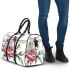 Beautiful elegant colorful dragonfly with pink peonies 3d travel bag