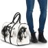 Beautiful watercolor and black and white horses 3d travel bag