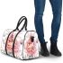 Beautiful watercolor dragonfly sitting on top flower 3d travel bag