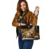 Bengal Cat in Humorous Situations 2 Leather Tote Bag