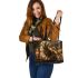 Bengal Cat in Musical Performances 3 Leather Tote Bag