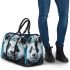 Black and white cute panda with blue eyes 3d travel bag