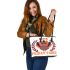 Black friday tribe Leather Tote Bag