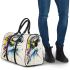 Blue macaw in the style of watercolor and ink 3d travel bag